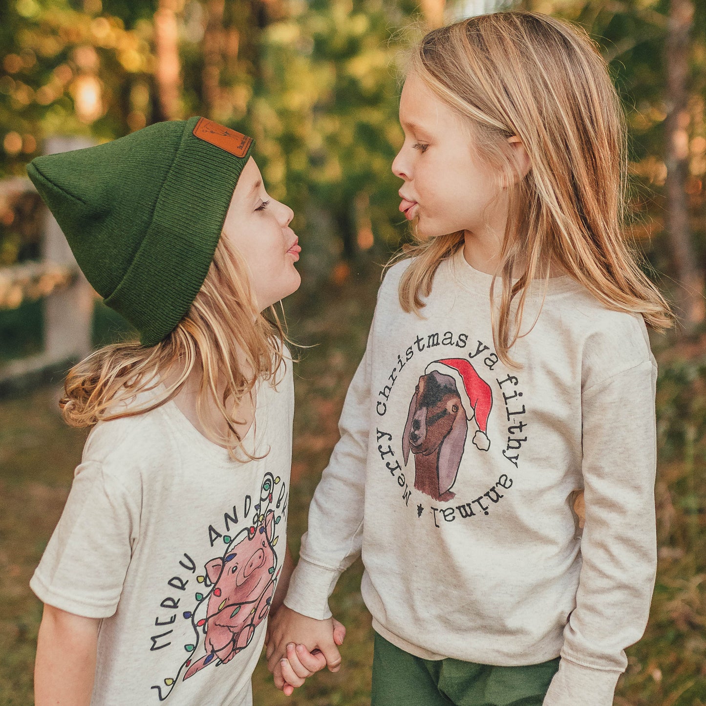 "Merry Christmas Ya Filthy Animal" Holiday Sleep N' Play Set | Ages 2T-5T Includes Shirt & Joggers