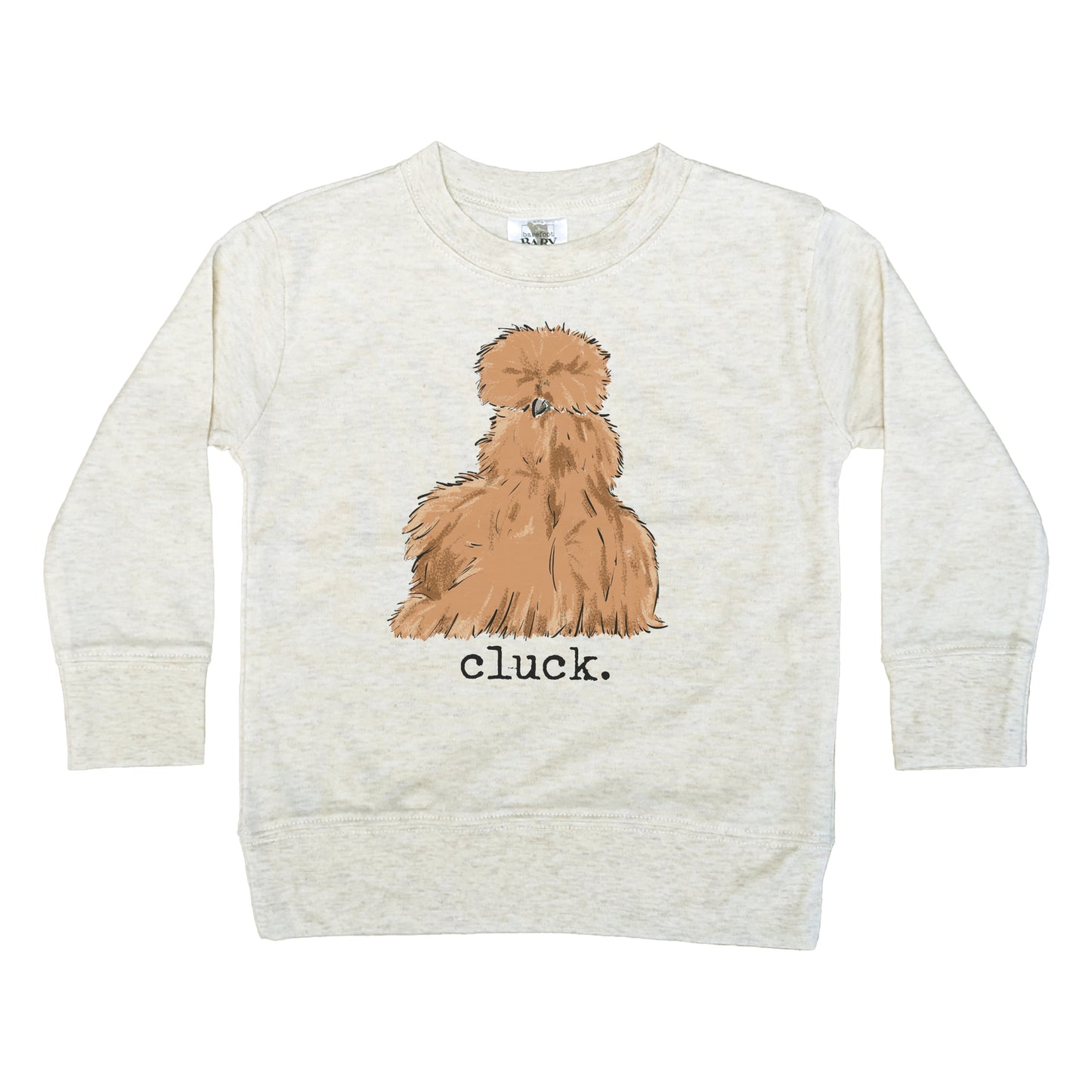 "Cluck" Silly Chicken Long Sleeve Shirt for Kids