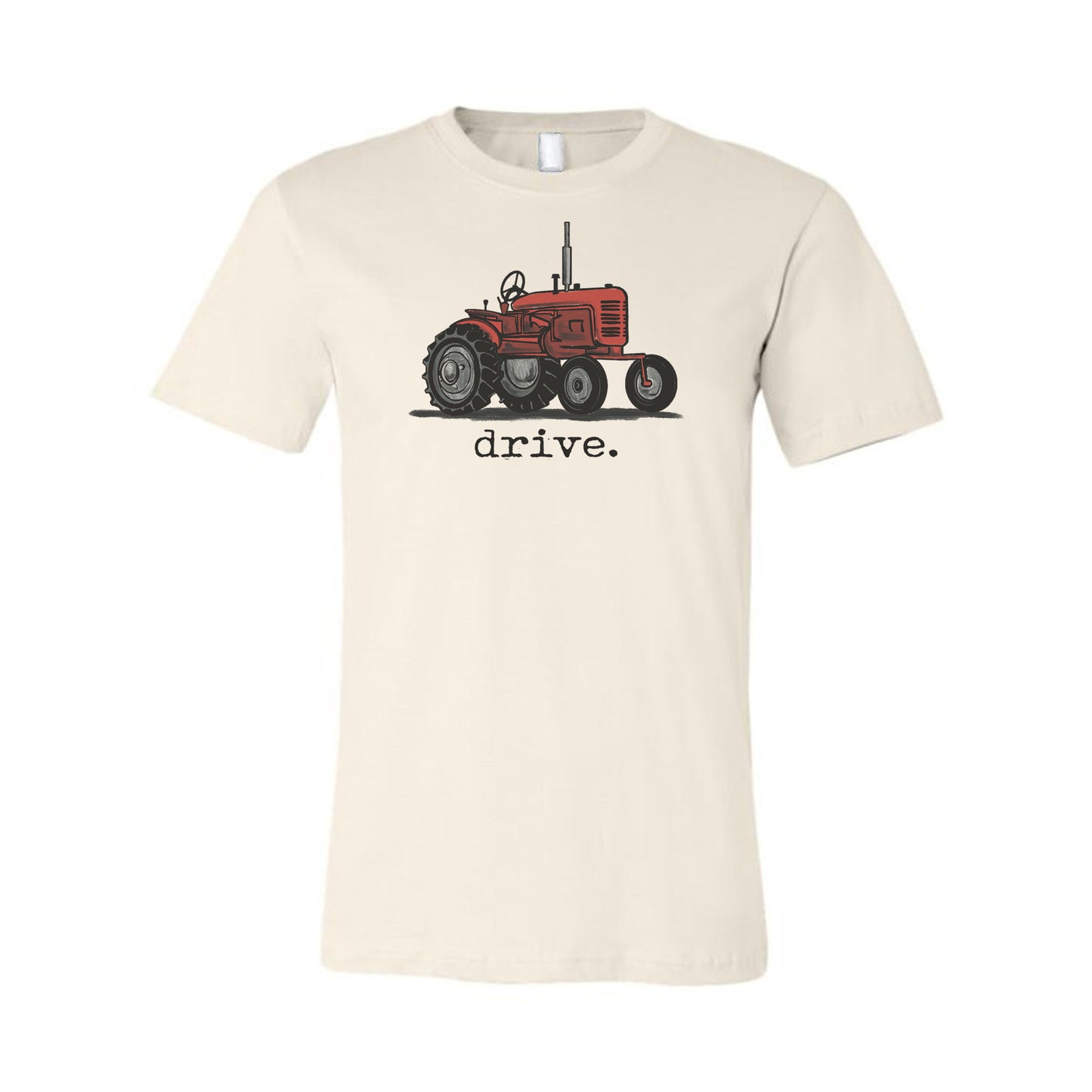 ADULT "drive" Red Tractor Country T-shirt Unisex Farm Life