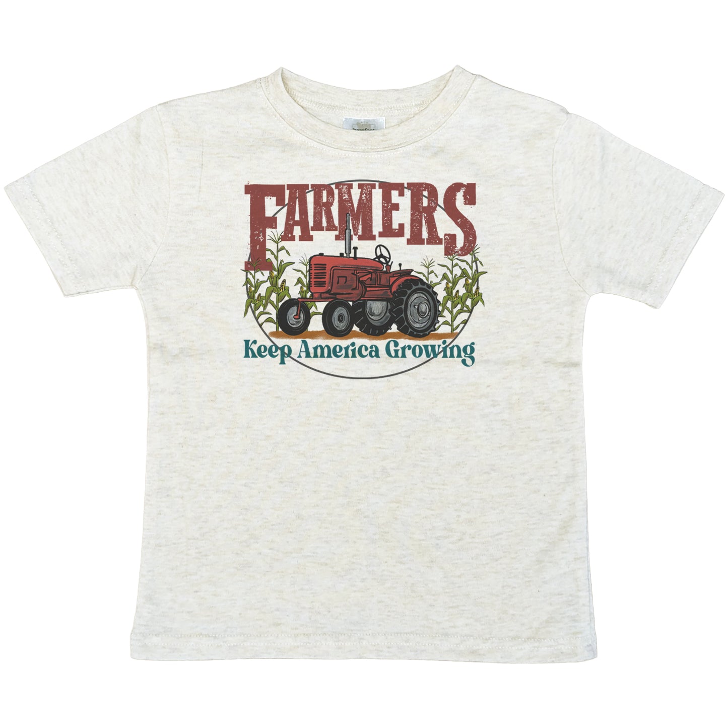 "Farmers keep America growing" Red Tractor Toddler Tee