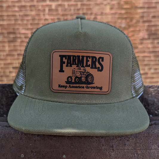 "Farmers Keep America Growing" Mesh Back Trucker Hat | Youth Size | FOUR Color Options