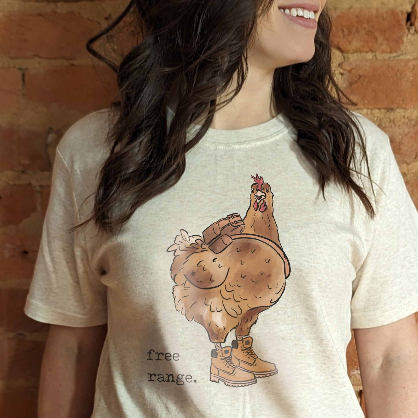 "Free Range" Funny Chicken Adult Mommy and Me Clothes