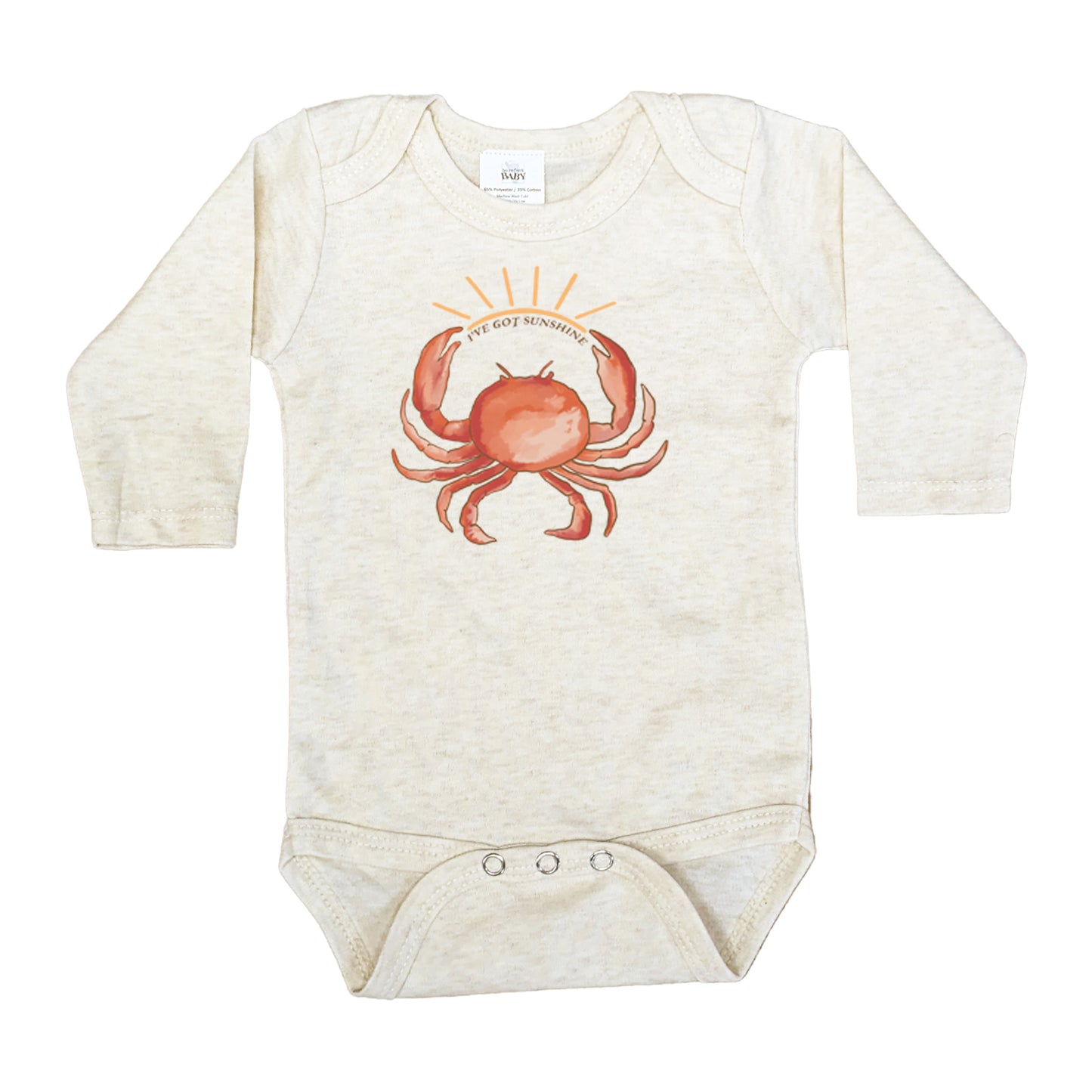 "I've got sunshine" Crab Ocean Beach Baby Body Suit