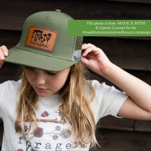 "Forager" Mesh Back Trucker Hat for Outdoor Explorers | Youth Size | FOUR Color Options