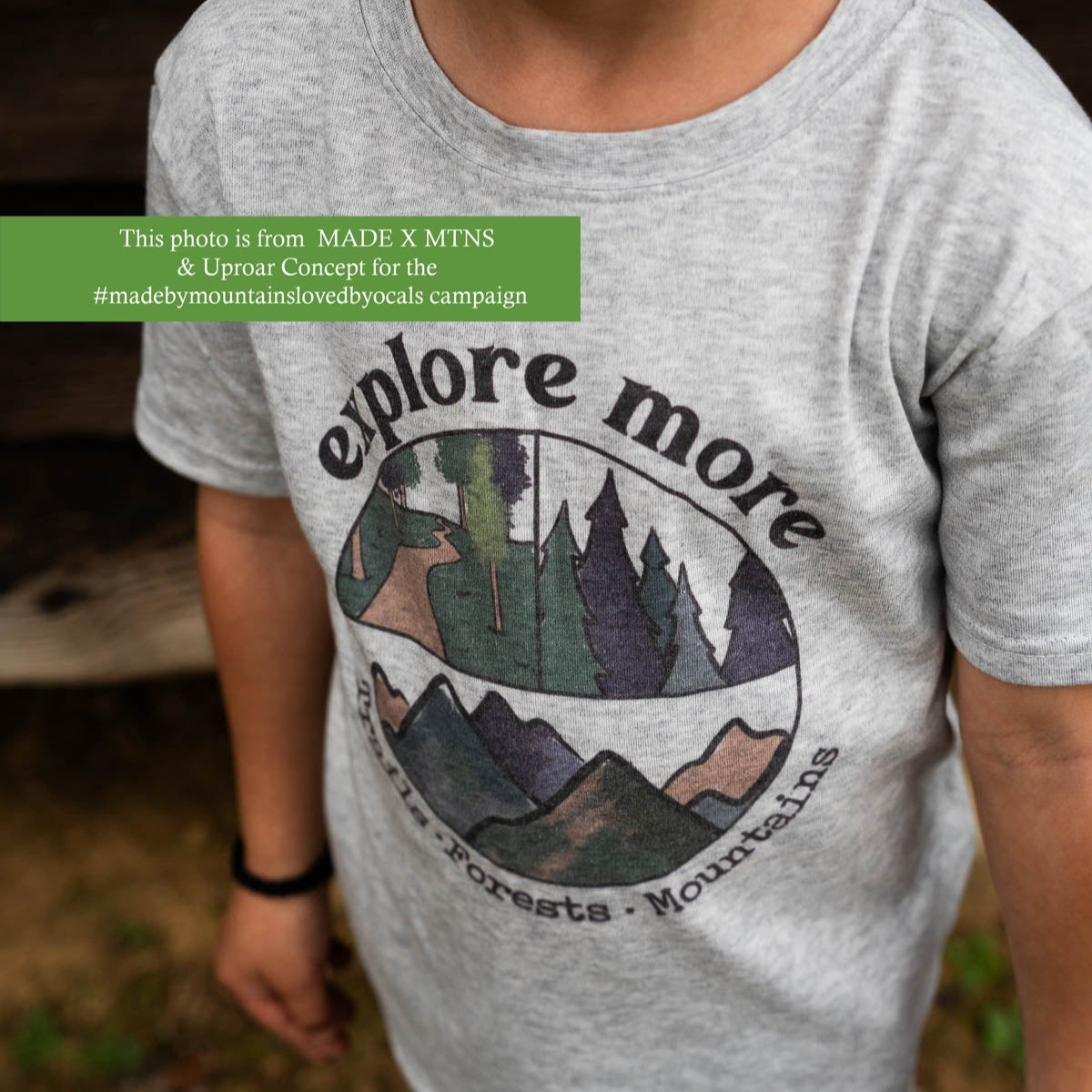 "Explore more" Grey Toddler/Youth Tee