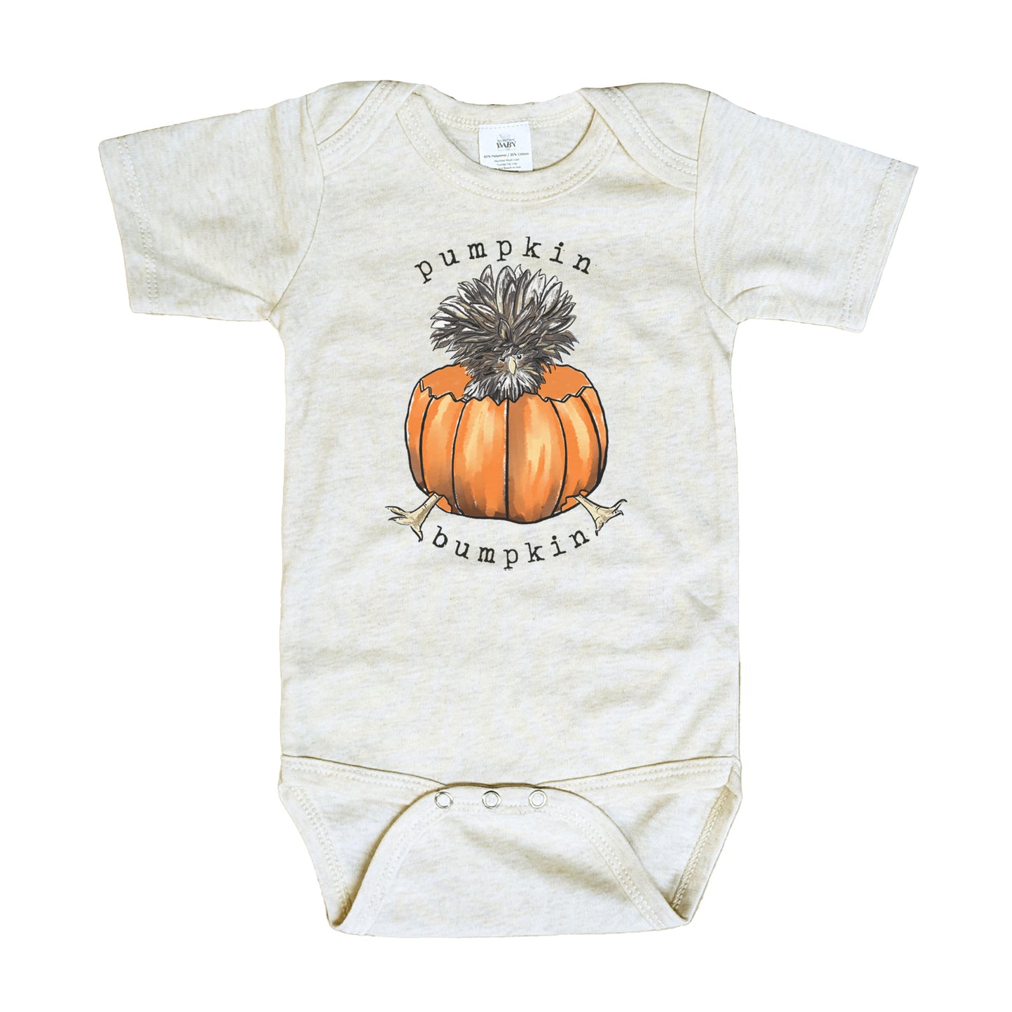 "Pumpkin Bumpkin" Chicken Nature Halloween Fall Baby Body Suit | WHOLESALE