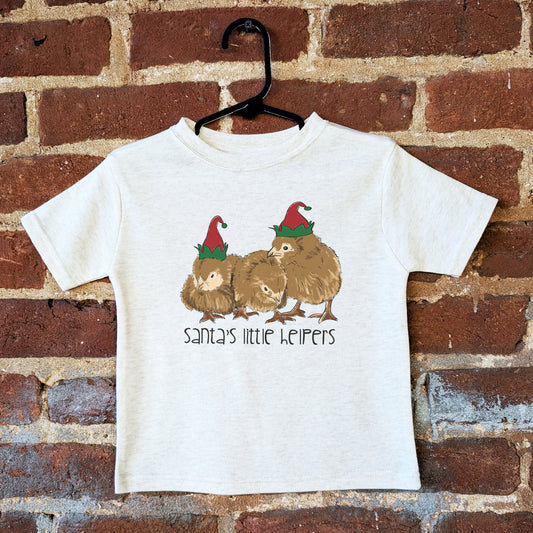 "Santa's Little Helpers" Christmas Chicken T-shirt for Kids