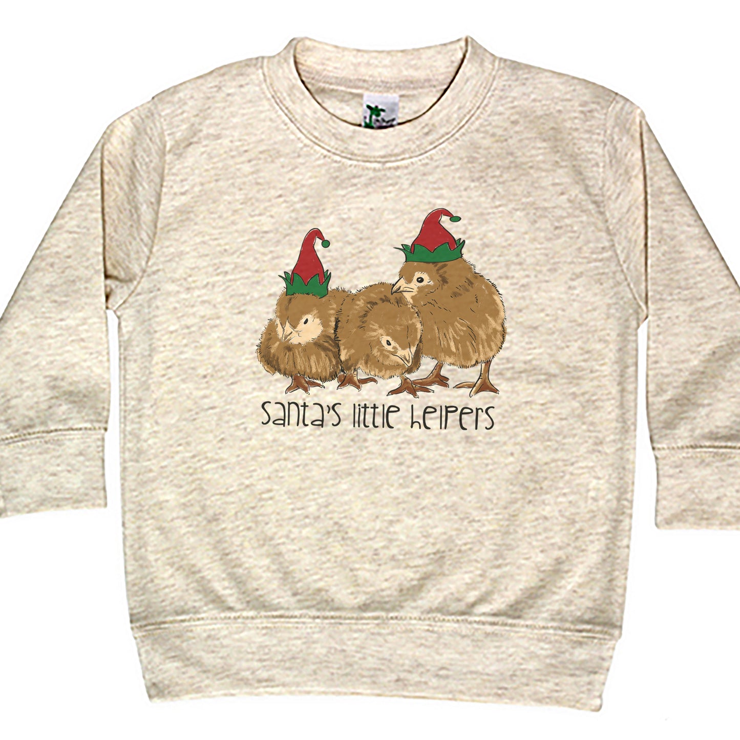 "Santa's Little Helpers" Christmas Chicken Long Sleeve shirt for Kids