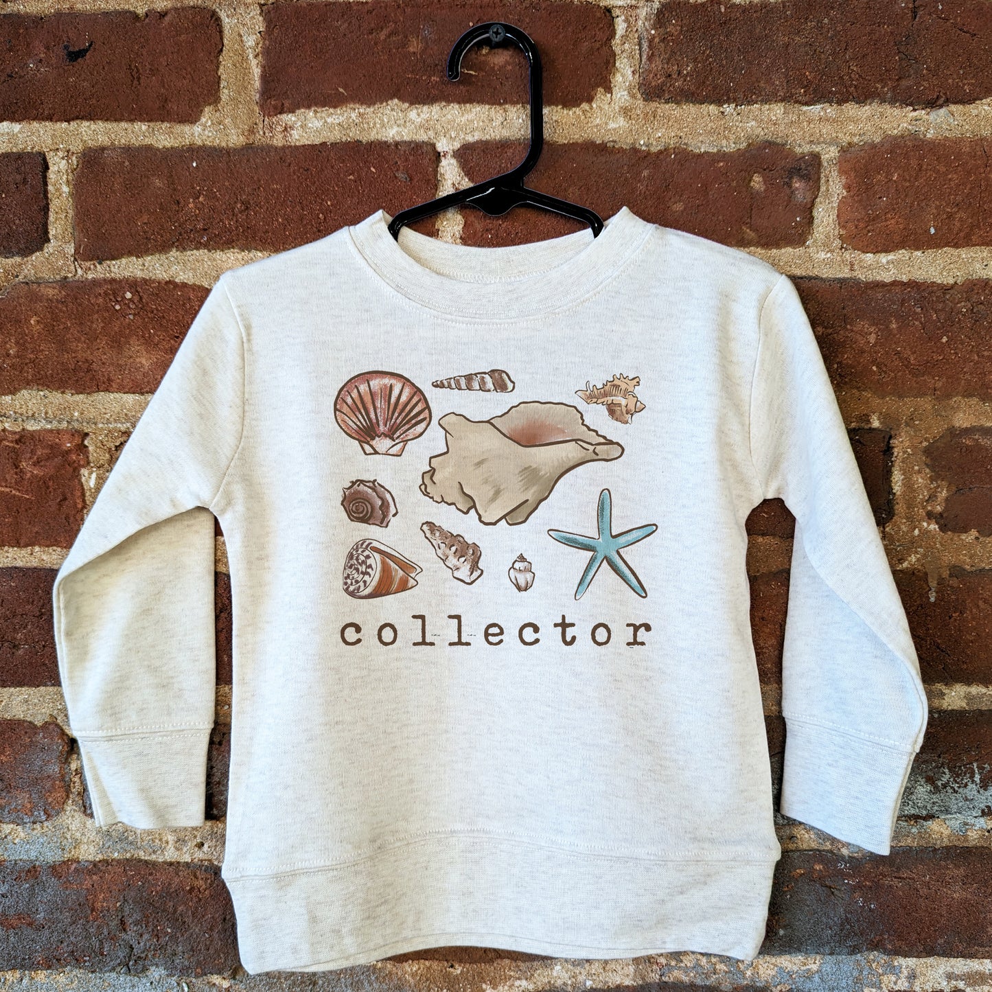 Shell "Collector" Beach Long Sleeve Tee Toddler Ocean tee Beach life Unisex beach tee Cute beach summer vacation Summer vibes