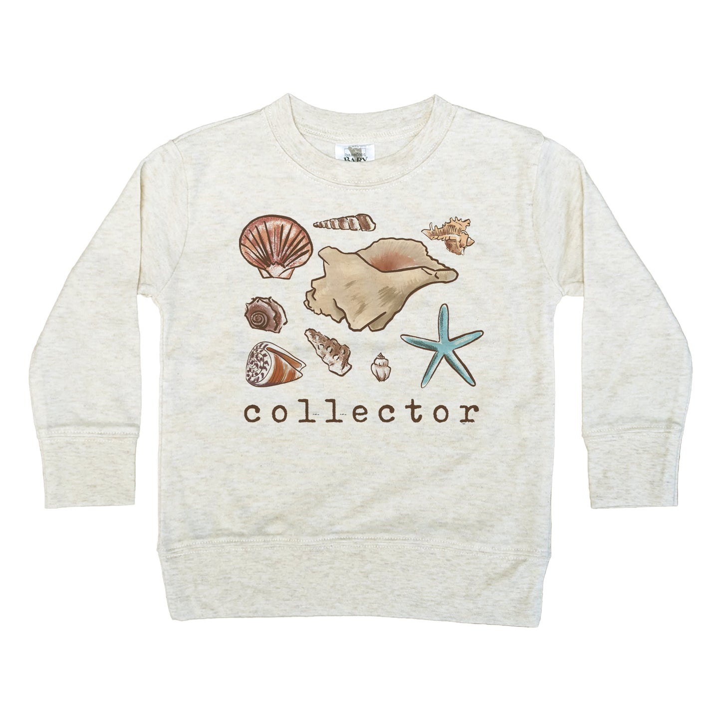 Shell "Collector" Beach Long Sleeve Tee Toddler Ocean tee Beach life Unisex beach tee Cute beach summer vacation Summer vibes