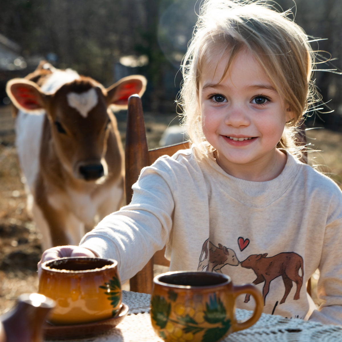 "So this is Love" Valentine's Day Cow Long Sleeve shirt for Kids