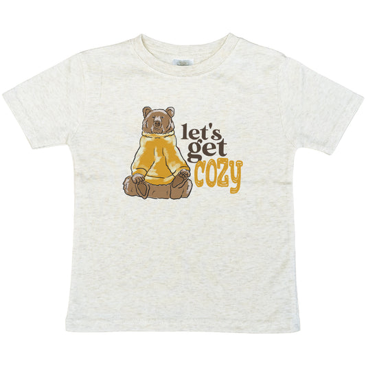 "Let's Get Cozy" Woodland Bear Fall Tee