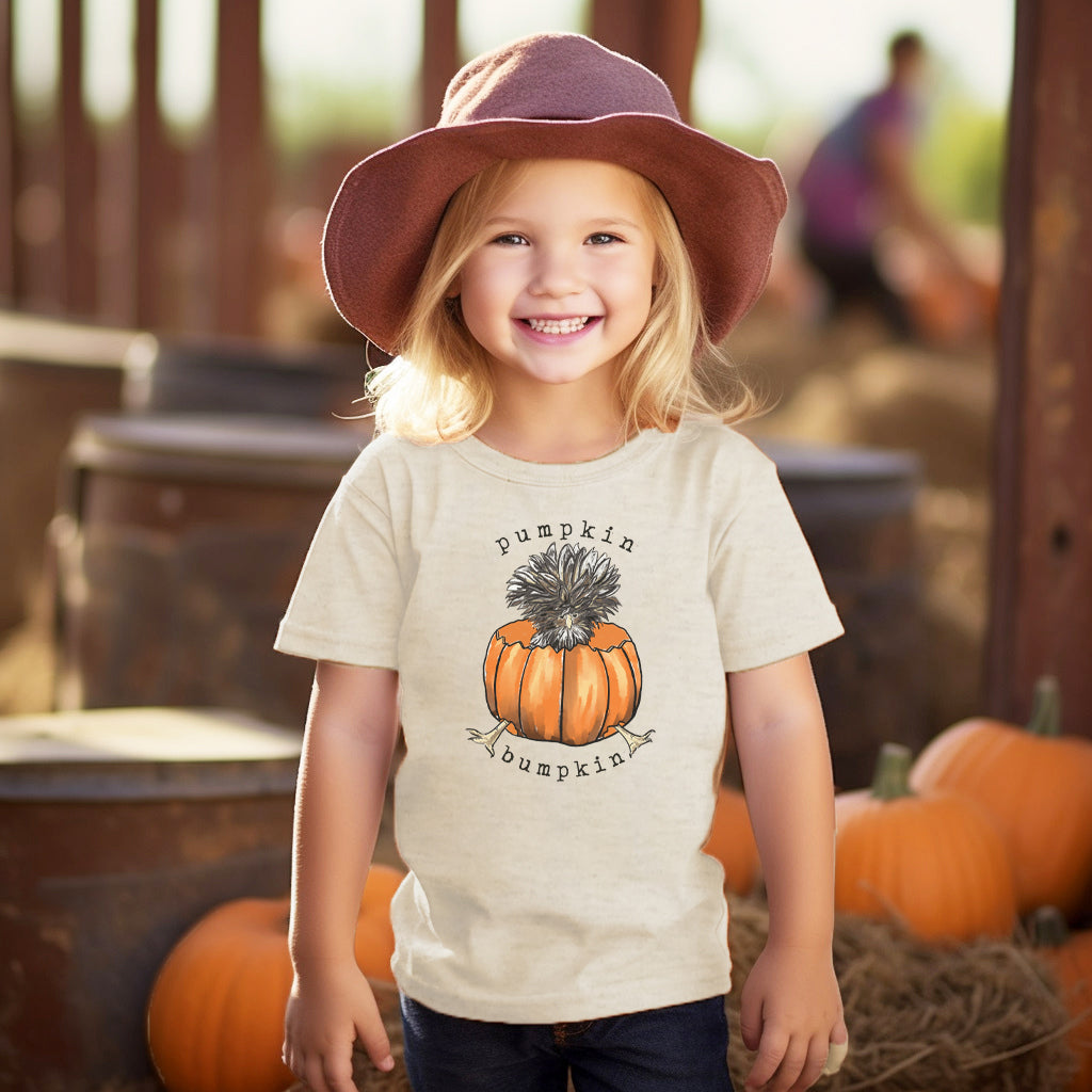 "Pumpkin Bumpkin" Country Chicken Tee for Kids